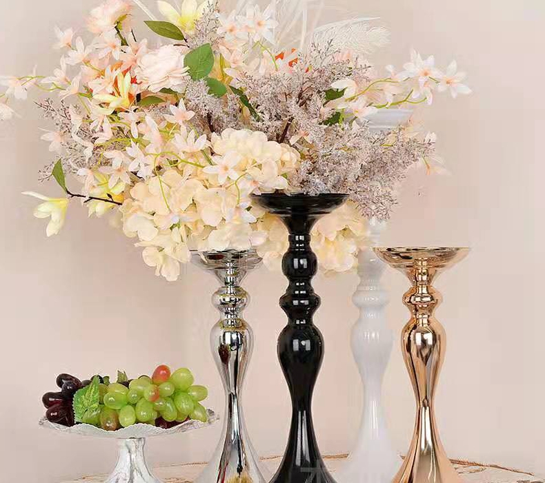 SHJ004 Best seller classic design wedding flower stand road lead metal wedding centerpiece