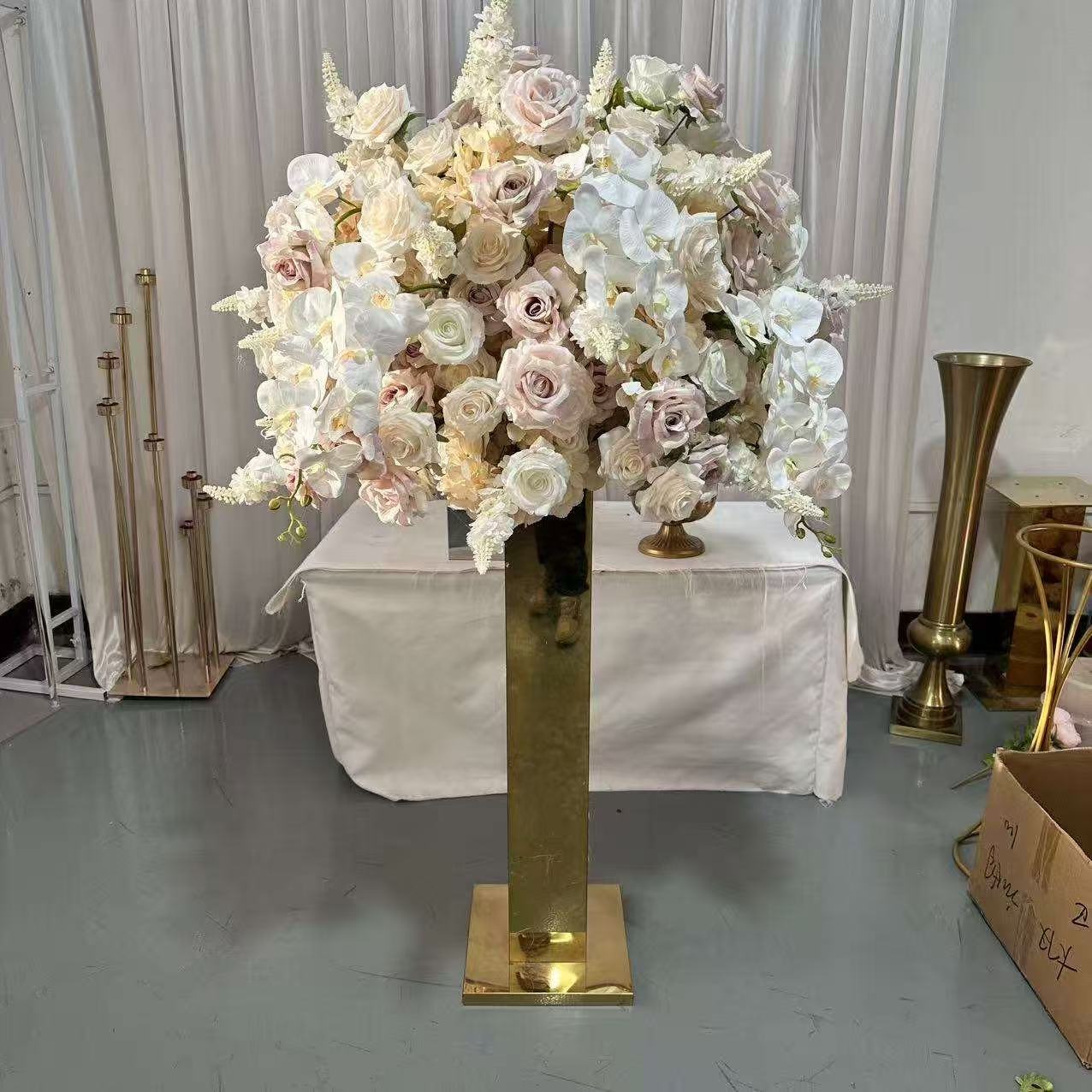 80cm dia large flower ball flower centerpiece for wedding decoration